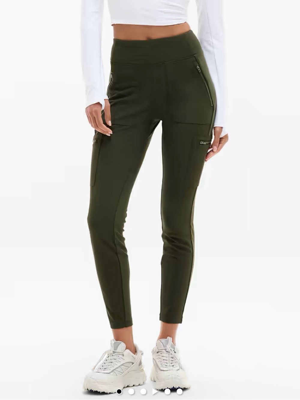 Athleta Headlands Hybrid high rise Cargo Leggings 10 hiking outdoors pockets